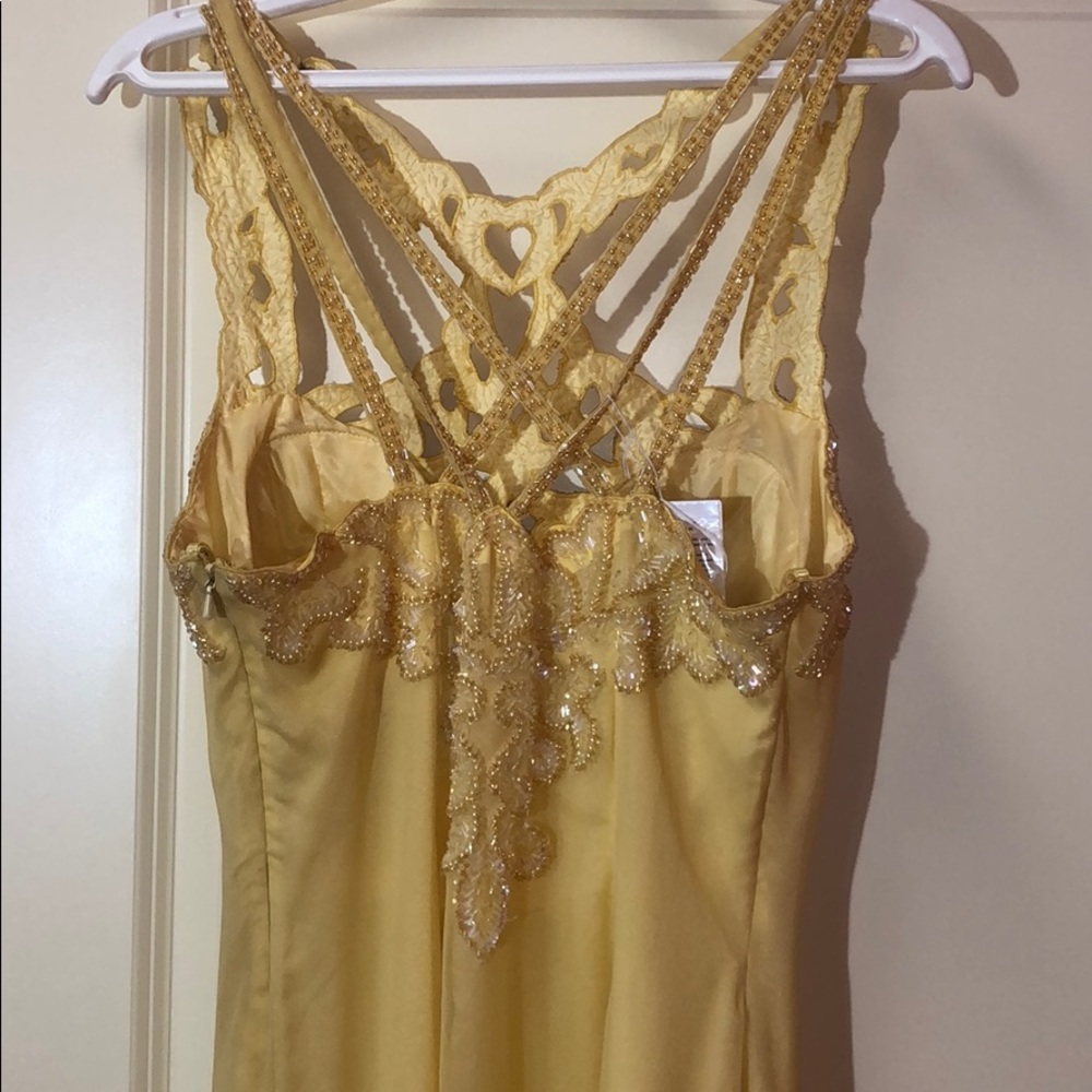 Yellow Prom Dress - Picture 3 of 4